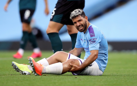 S. Aguero dėl kelio traumos šį sezoną nebežais