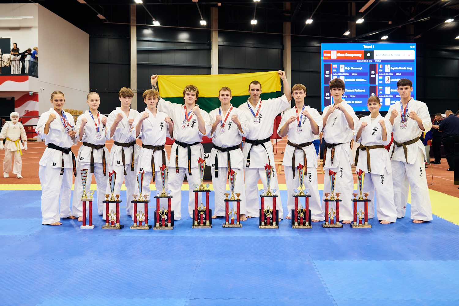 Lietuvos karatė atstovai Rygoje skina Europos čempionato medalius