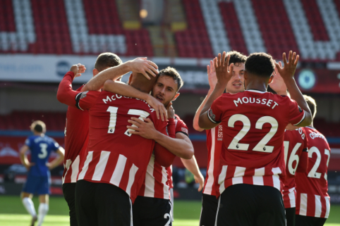 „Sheffield Utd“ namuose sudavė skaudų smūgį „Chelsea“ ekipai