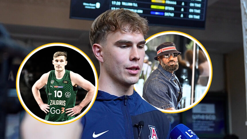 Į Lietuvą su Bryce’u Jamesu atvykęs Motiejus Krivas – apie NBA svajonę ir netikėtą susitikimą su LeBronu