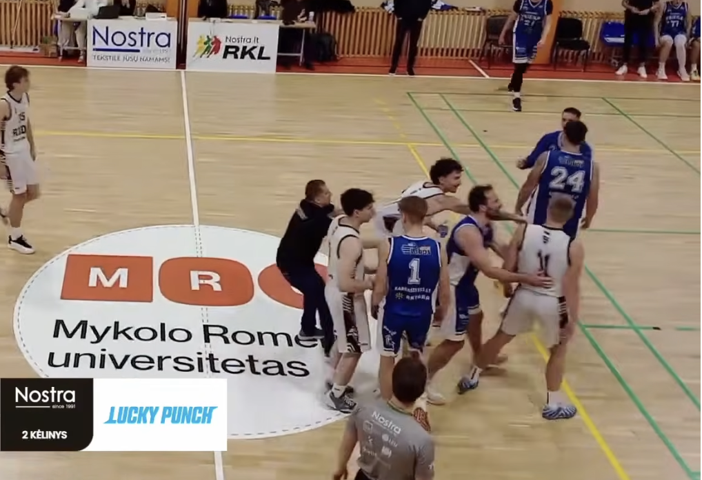 RKL rungtynės Vilniuje nutrauktos dėl kilusio fizinio konflikto