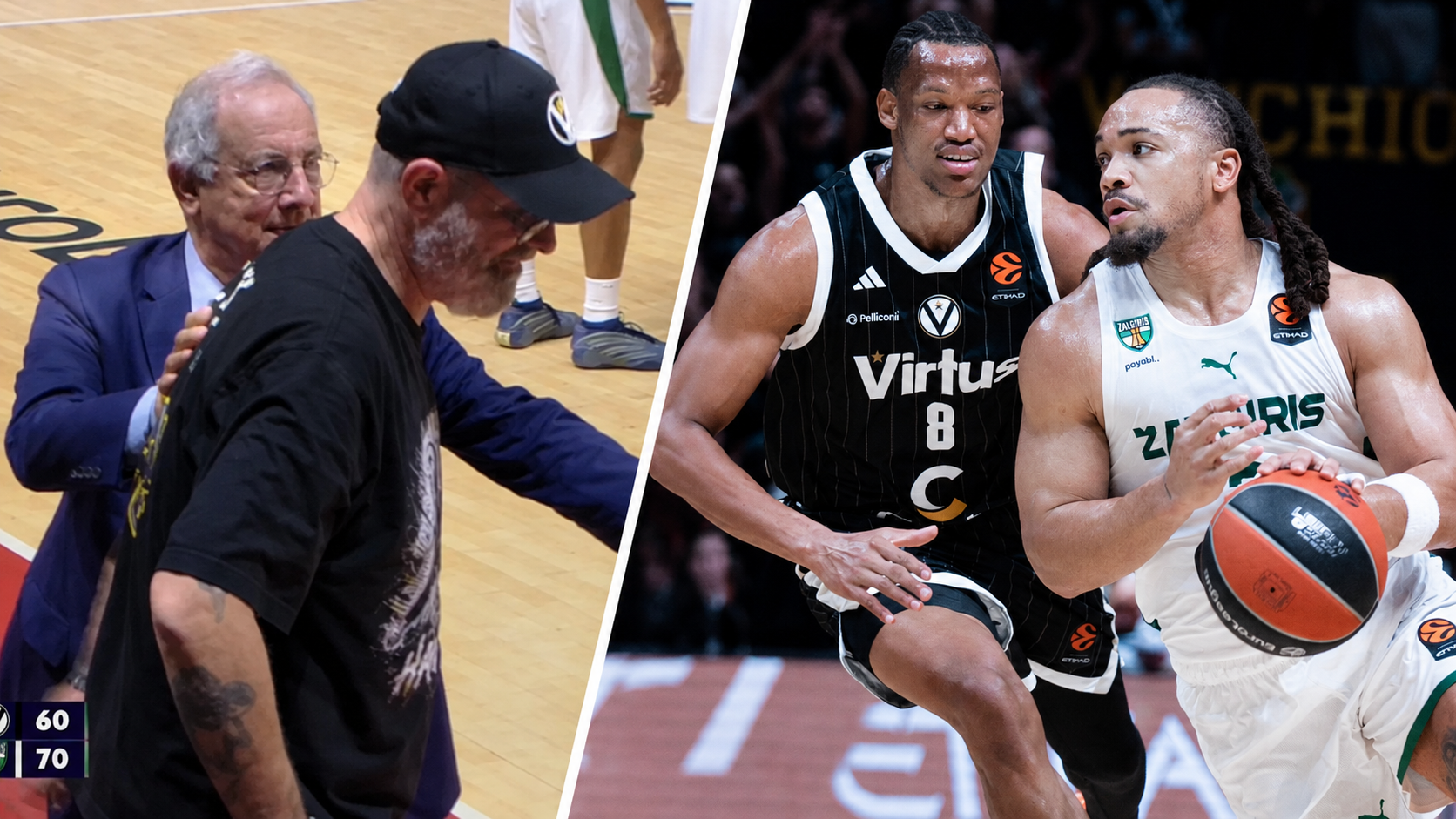 Incidentas Bolonijoje: iš rungtynių su „Žalgiriu“ pašalintas „Virtus“ sirgalius