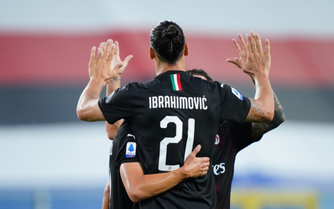„Serie A“: Z. Ibrahimovičiaus įvarčiai padėjo „AC Milan“ iškovoti dar vieną pergalę 