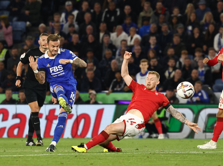 „Leicester“ nustūmė „Nottingham“ į „Premier“ lygos dugną