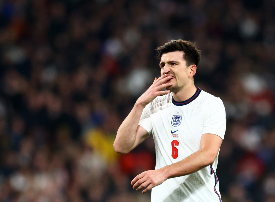 G. Southgate'as užstojo savų fanų nušvilptą H. Maguire'ą