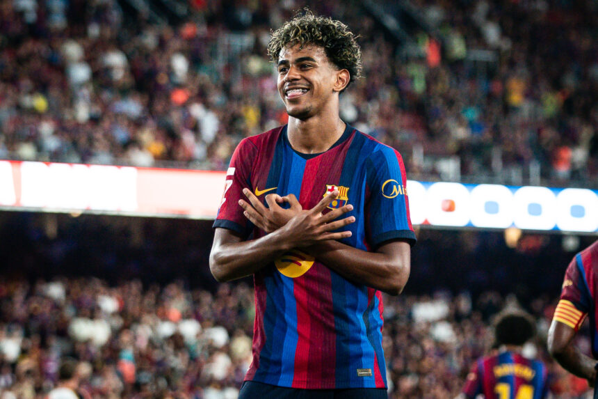 Yamalio šou „Camp Nou“ – dublis, 50-asis įvartis ir dar vienas rekordas