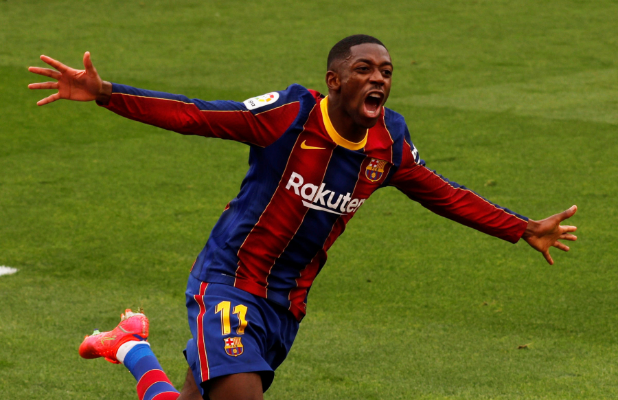J. Laporta: „O. Dembele yra geresnis už K. Mbappe“
