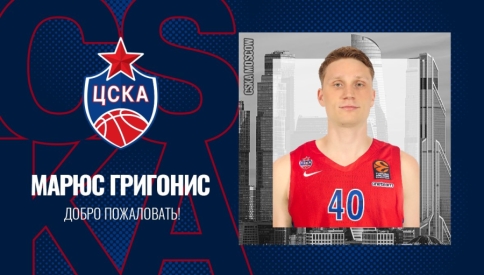 M. Grigonis: man yra didis pasiekimas žaisti CSKA gretose
