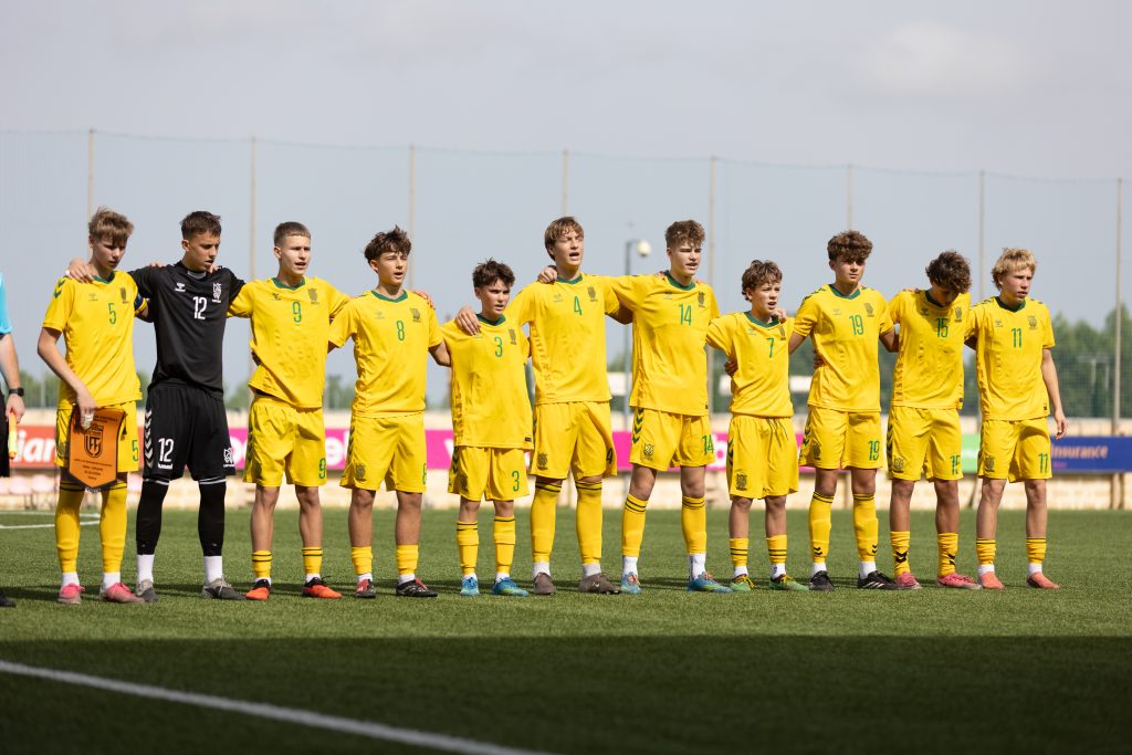 Lietuvos U15 futbolo rinktinė Maltoje palaužė Latvijos bendraamžius