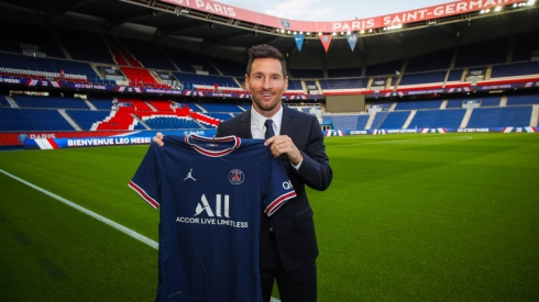 L. Messi pristatymas Paryžiaus „Saint-Germain“ klube (tiesiogiai)