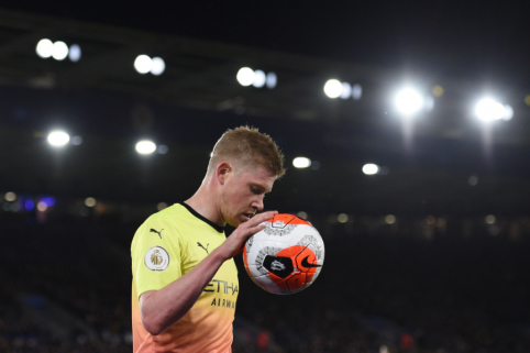 K. De Bruyne gali praleisti rungtynes su „Arsenal“