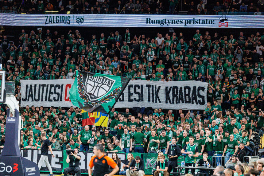 Po Matijošaičiui skirtų skanduočių „Žalgirio“ arena griežtina taisykles fanams