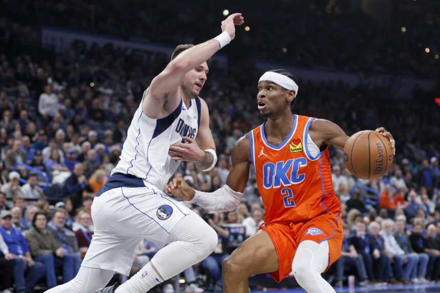 Įspūdingas Gilgeousas-Alexanderis užbaigė Dončičiaus ir „Mavericks“ žygį NBA taurėje