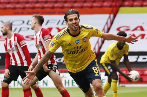 D. Ceballoso įvartis atvedė „Arsenal“ į FA taurės pusfinalį
