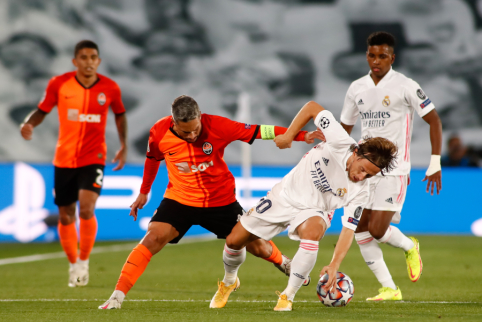 Madrido „Real“ buvo arti stebuklo, tačiau patyrė skaudų pralaimėjimą prieš Donecko „Shakhtar“ 