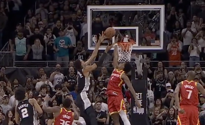 Drama Teksase: „Rockets“ pergalę prieš „Spurs“ įtvirtino lemiamu bloku