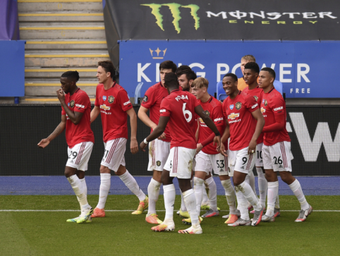 „Premier“ lyga: „Man Utd“ paliko „Leicester“ be Čempionų lygos 