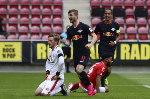 T. Wernerio vedama „RB Leipzig“ ekipa nesulaukė pasipriešinimo iš „Mainz“