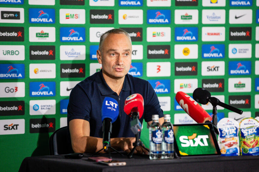 Balčiūnas atskleidė, kiek Lietuvai kainuotų organizuoti EČ grupių etapo varžybas