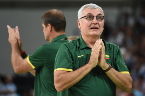 J. Kazlauskas: J. Valančiūnas ir D. Sabonis vienu metu turi būti aikštėje