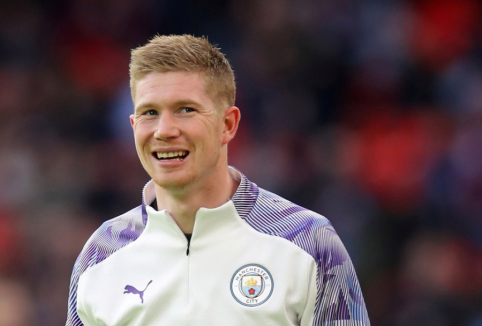 K. De Bruyne – geriausias „Premier“ lygos sezono futbolininkas